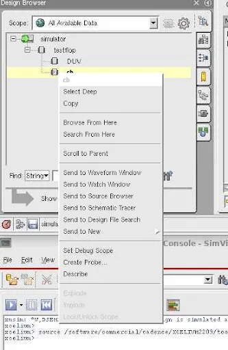 SimVision Design Browser